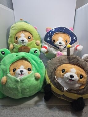 Squishables Undercover Corgis Plush Lot Frog Bee Astronaut Avocado